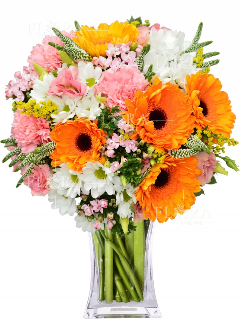 Оранжевые герберы: цветы онлайн