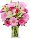 Розовый букет: цветы онлайн