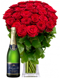 ČERVENÉ RUŽE + SEKT