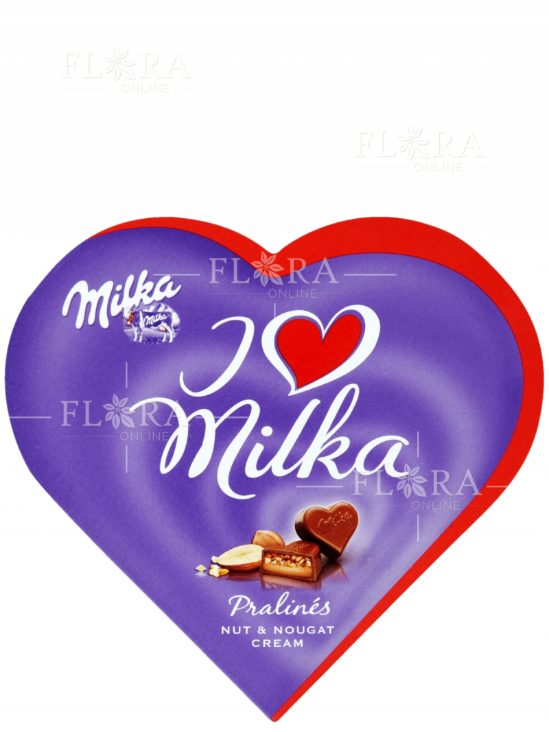 Milka srdce ke kytici - Flora Online