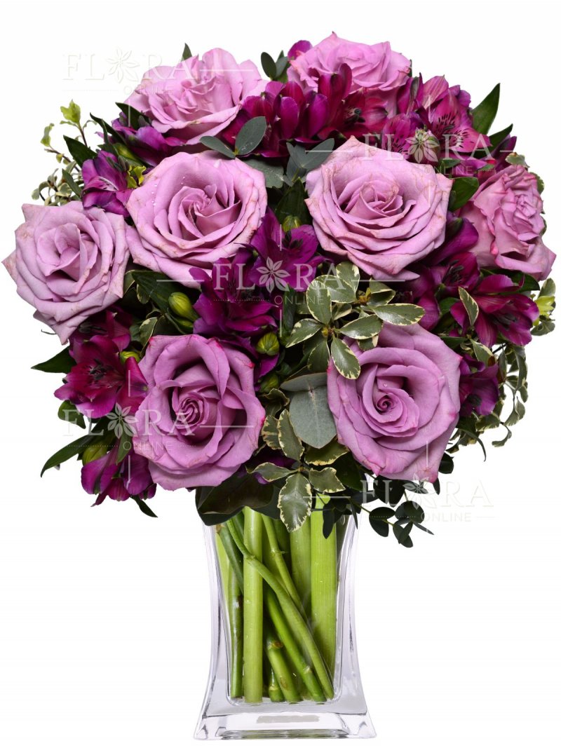 Purple bouquet - delivery of flowers anywhere