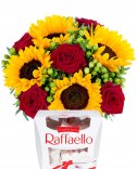 Gift set - bouquet + raffaello
