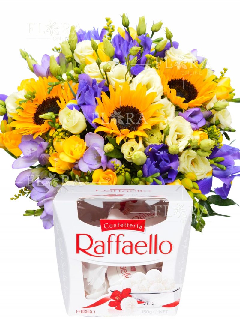 Gift set - bouquet + raffaello