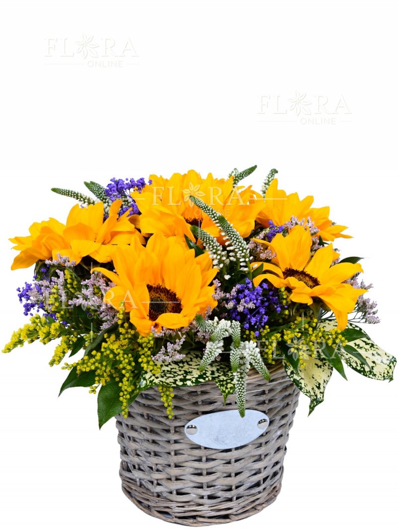 Цветочная корзина - доставка цветов