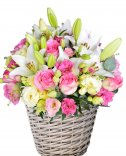 Lily and Rose - A beautiful flower basket