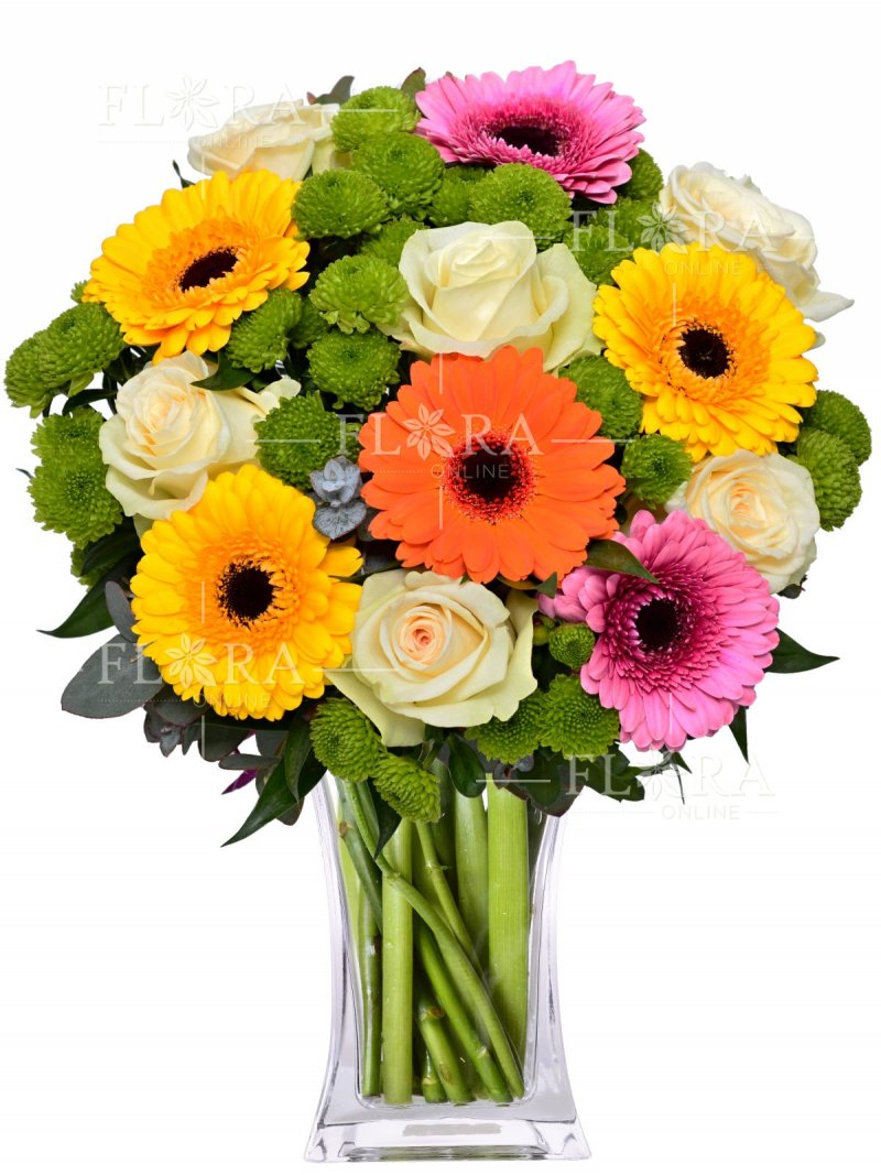 Beautiful colorful bouquet - flower delivery