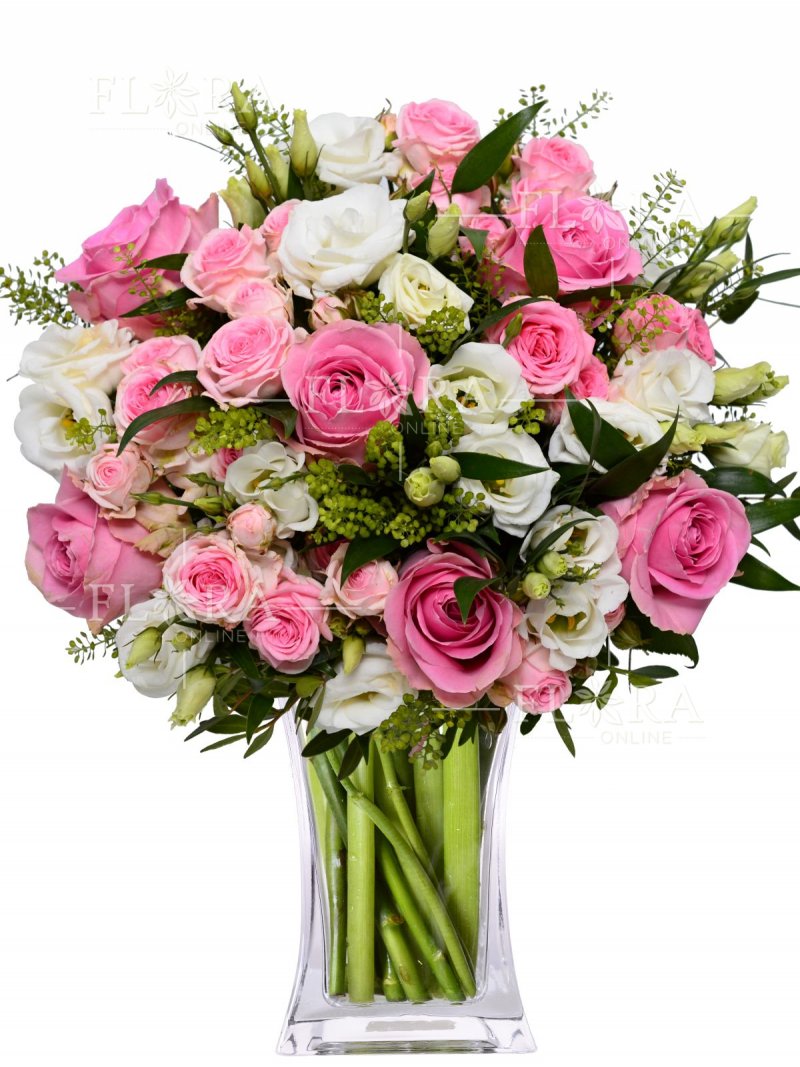 Красивый романтический букет - доставка цветов