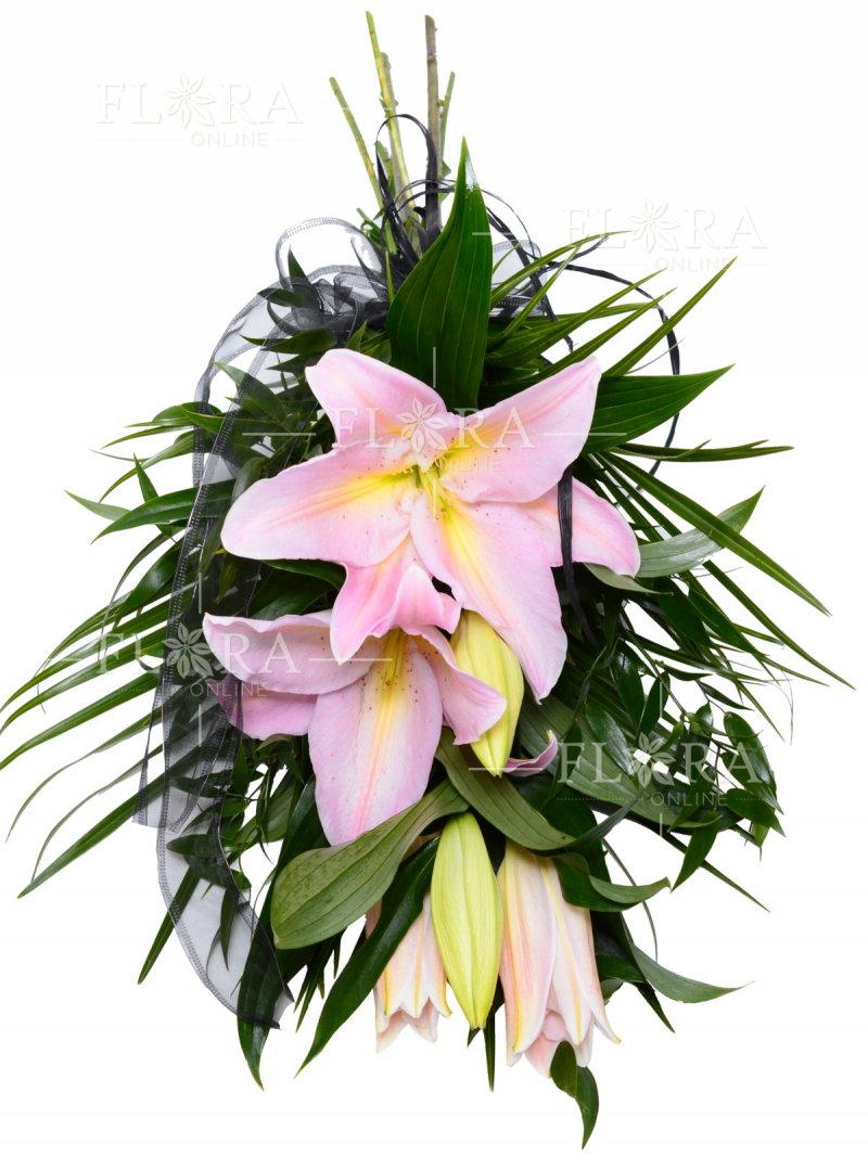 Funeral bouquet for delivery - pink lily