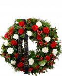 Funeral wreath - carnations