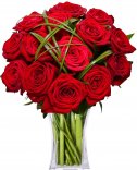 Červené ruže: rozvoz kvetín