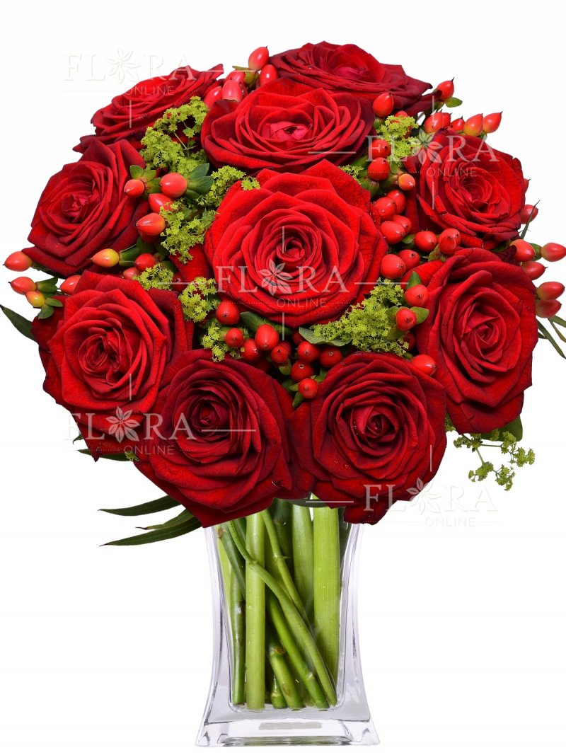 Červené ruže: rozvoz kvetín