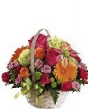 Flower delivery - colorful flower basket