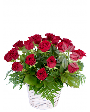KVĚTINOVÝ KOŠ  RŮŽÍ