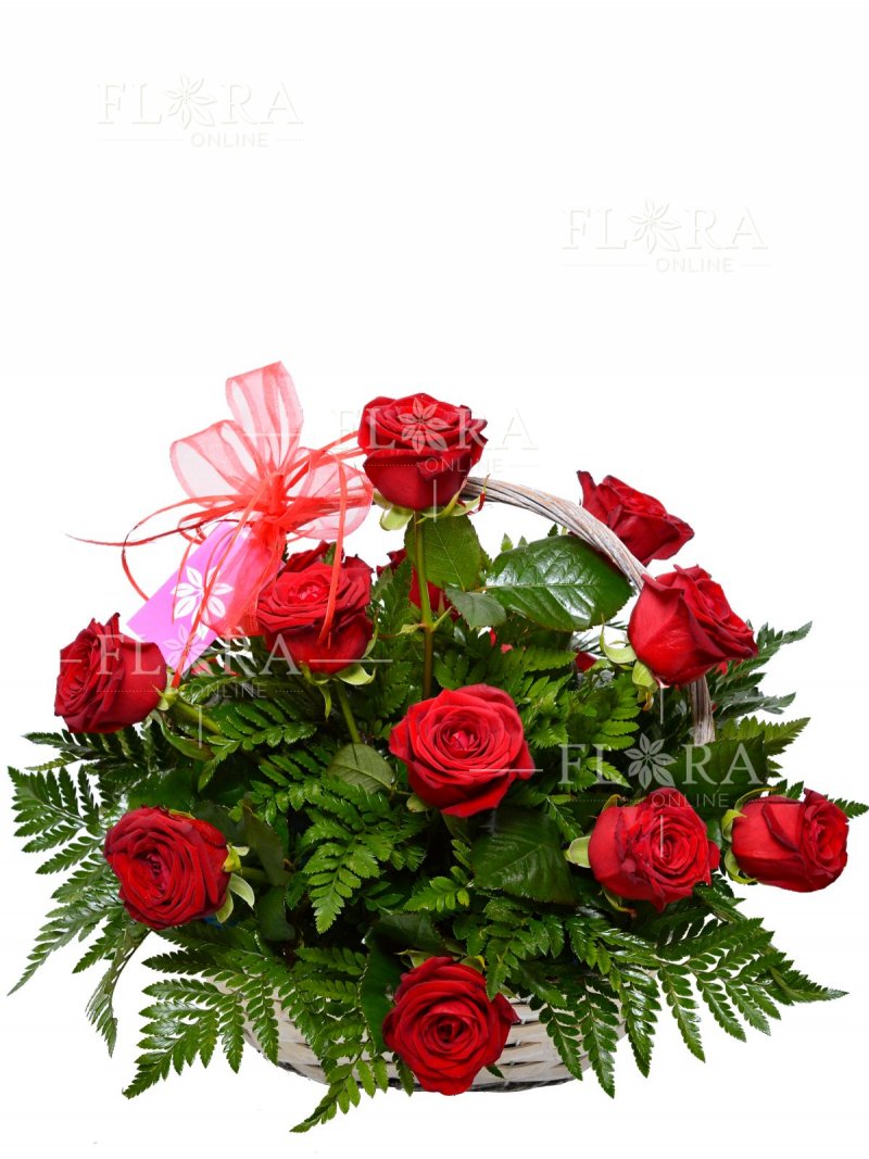 Květinový koš růží - Flora online