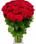50 red roses: flower delivery